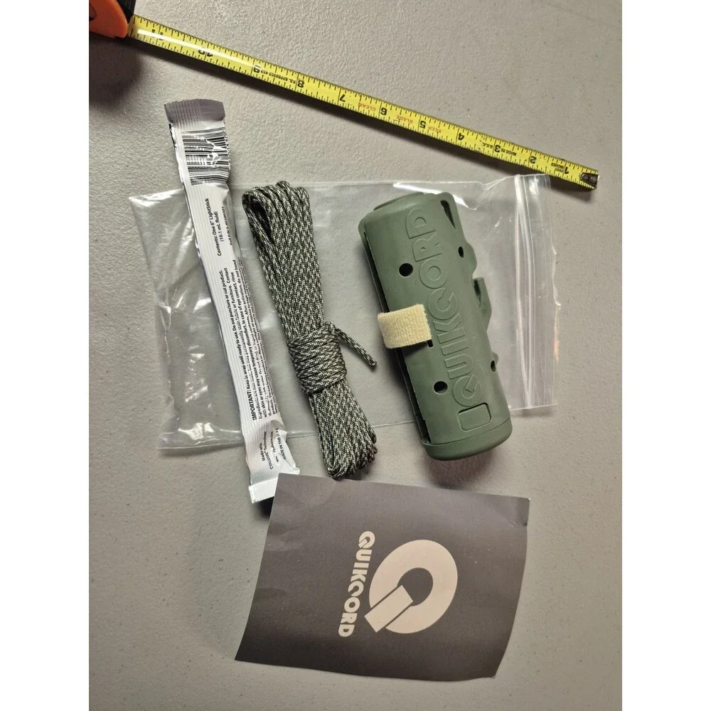 Quikcord - Military Inspired, Paracord Survival Tool with 12 Hour Glo Light